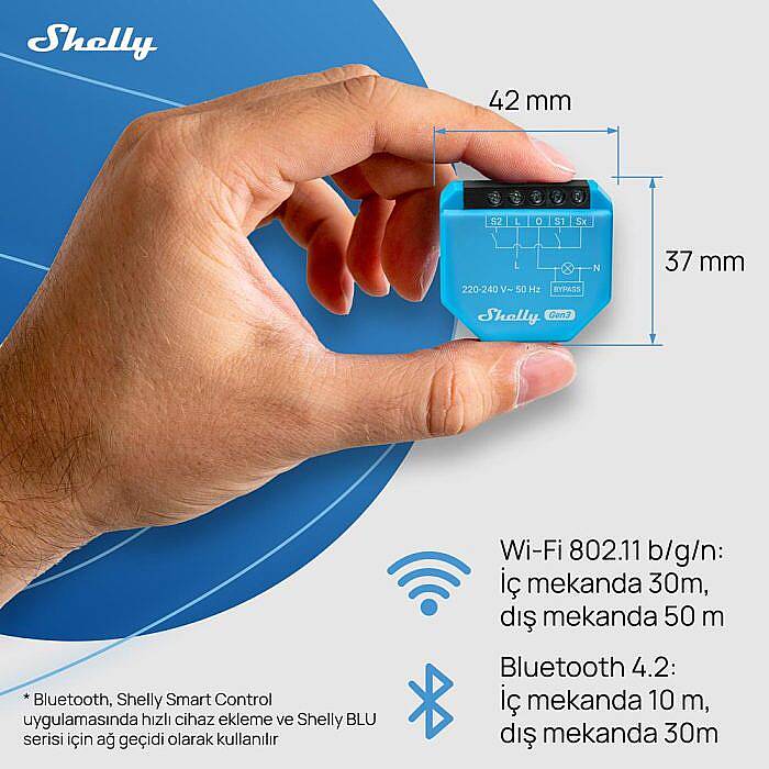 Shelly 1L Gen3 Nötrsüz Akıllı Röle - 6
