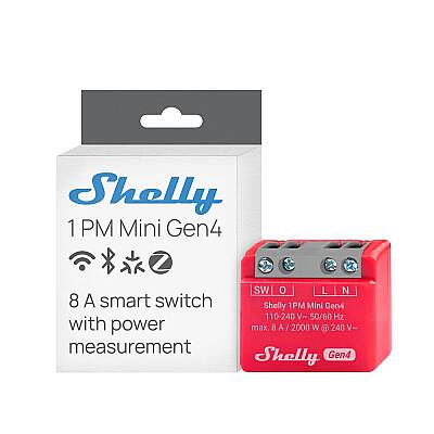 Shelly 1PM Mini Gen4 Enerji Ölçümlü Akıllı Röle