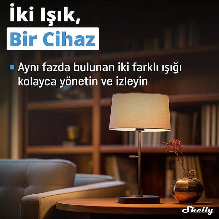 Shelly 2PM Gen3 Enerji Ölçümlü 2 Kanallı Akıllı Röle - 3