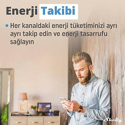 Shelly 2PM Gen3 Enerji Ölçümlü 2 Kanallı Akıllı Röle - 4