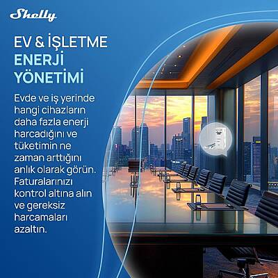 Shelly 3EM-63W Gen3 Akıllı 3 Faz Enerji Ölçer - 6