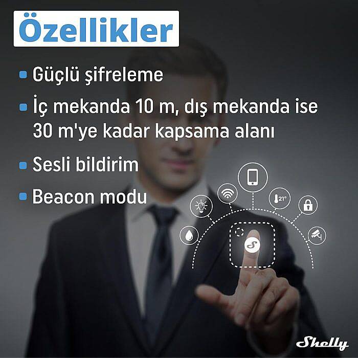 Shelly BLU Button Tough Akıllı Kontrol Butonu - 3
