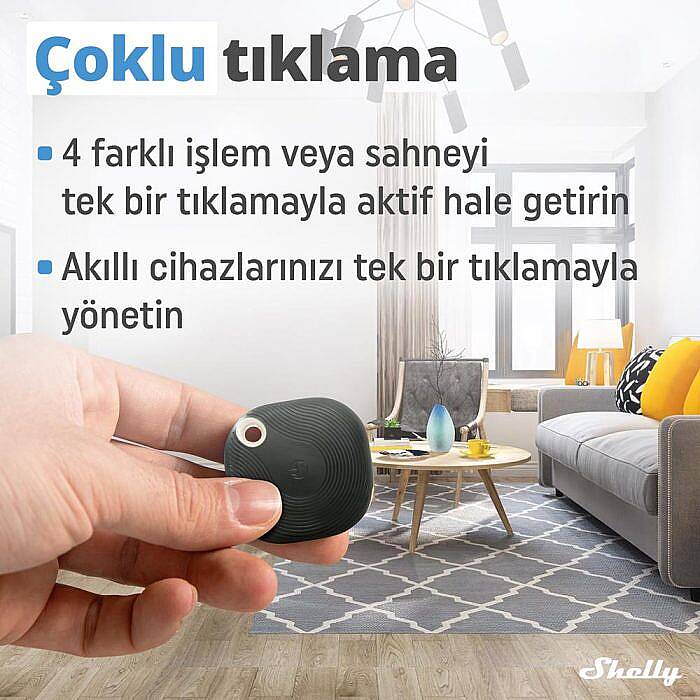 Shelly BLU Button Tough Akıllı Kontrol Butonu - 5