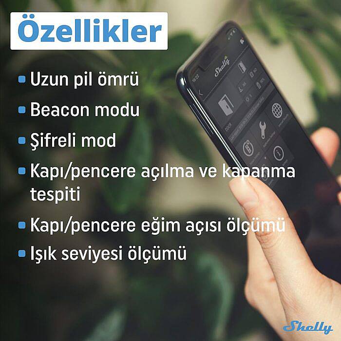 Shelly BLU Door/Window + BLU Gateway Akıllı Kapı/Pencere Sensör Seti - 5