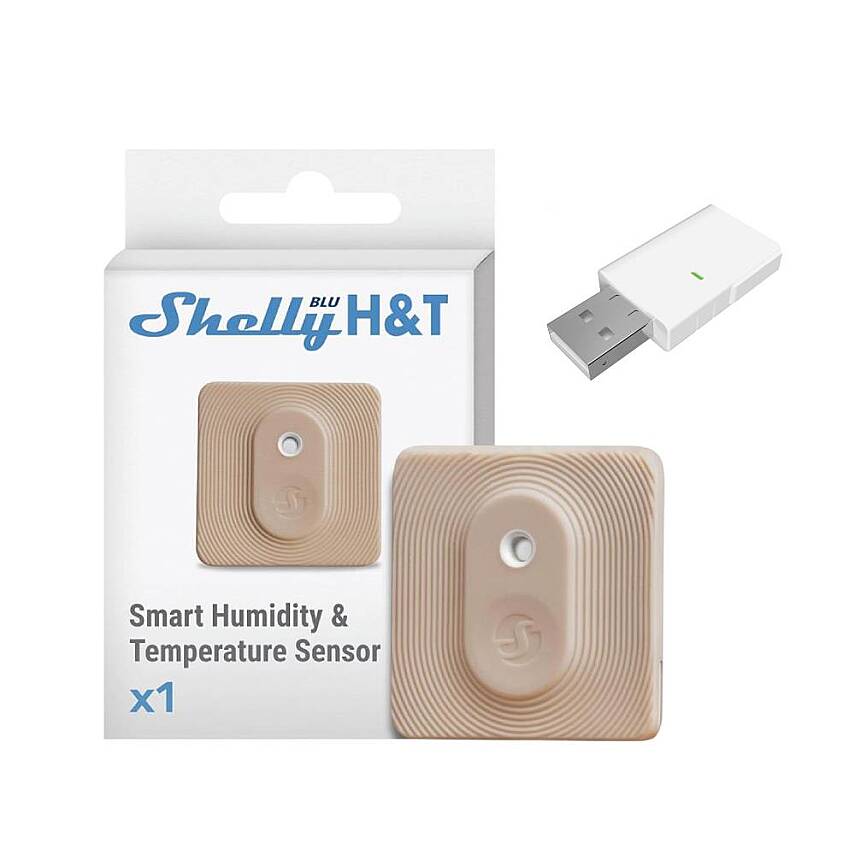 Shelly BLU H&T + BLU Gateway Sıcaklık & Nem Takip Seti - 1