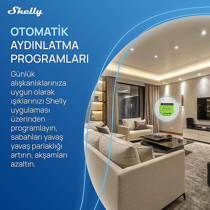 Shelly Dimmer Gen3 Akıllı Led Dimmer Kontrol Rölesi - 5