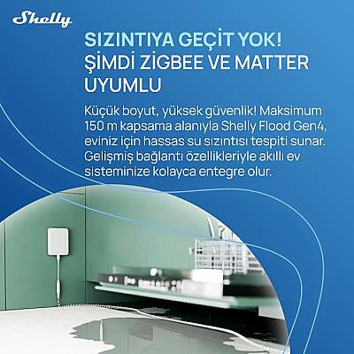 Shelly Flood Gen4 Akıllı Su Kaçak Sensörü - 6