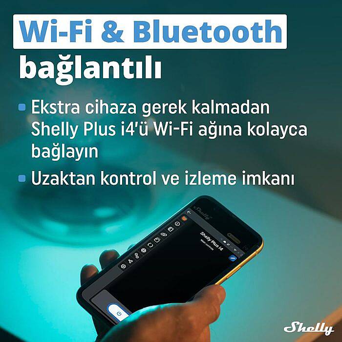 Shelly i4 Gen3 Akıllı 4 Kanallı Sahne Kontrol Rölesi - 7