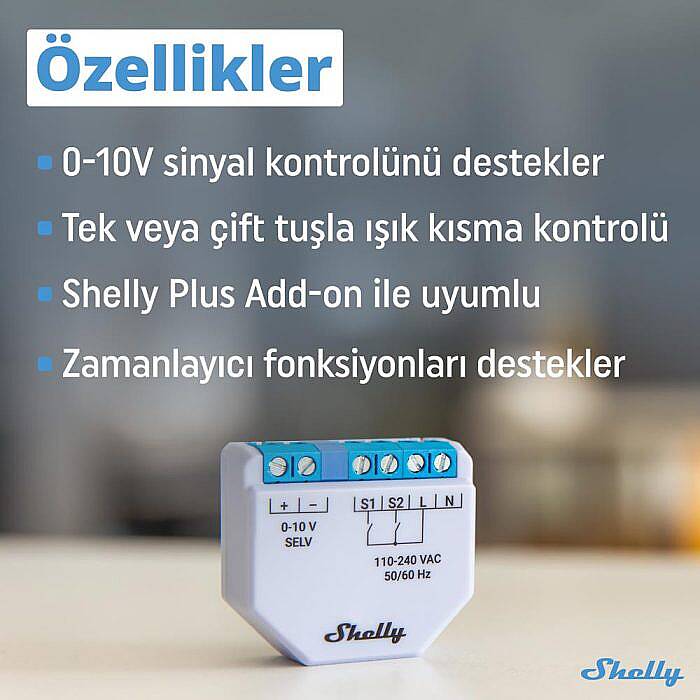 Shelly Plus 0-10V Dimmer Röle - 4