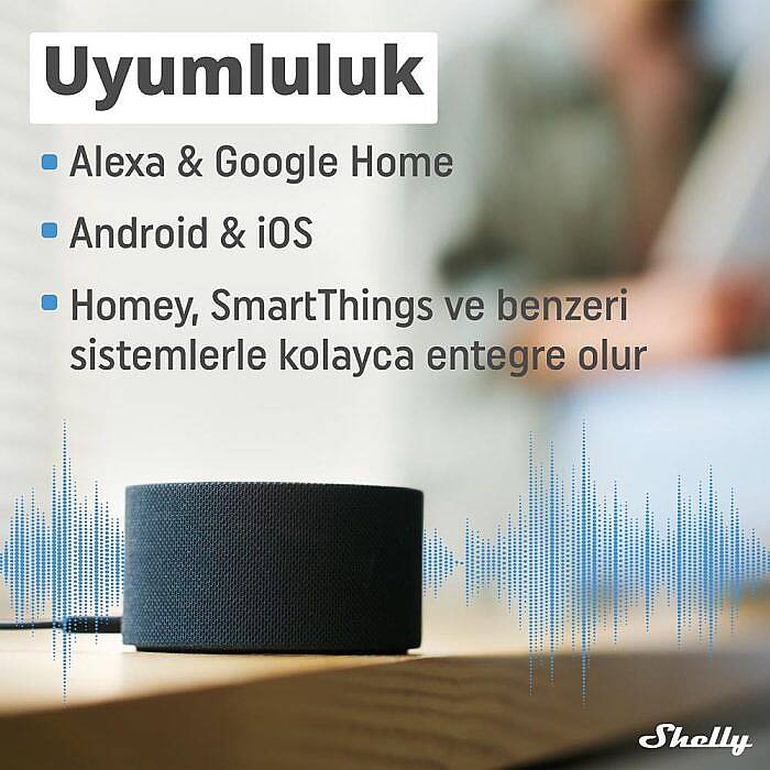 Shelly Plus 1 Wi-Fi ve Bluetooth Akıllı Röle - 4