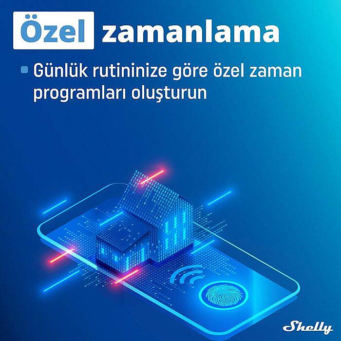 Shelly Plus 1PM Tek Kanal Enerji Ölçer Akıllı Röle - 3