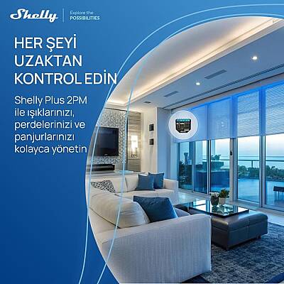 Shelly Plus 2PM Çift Kanal Enerji Ölçer Akıllı Röle - 4