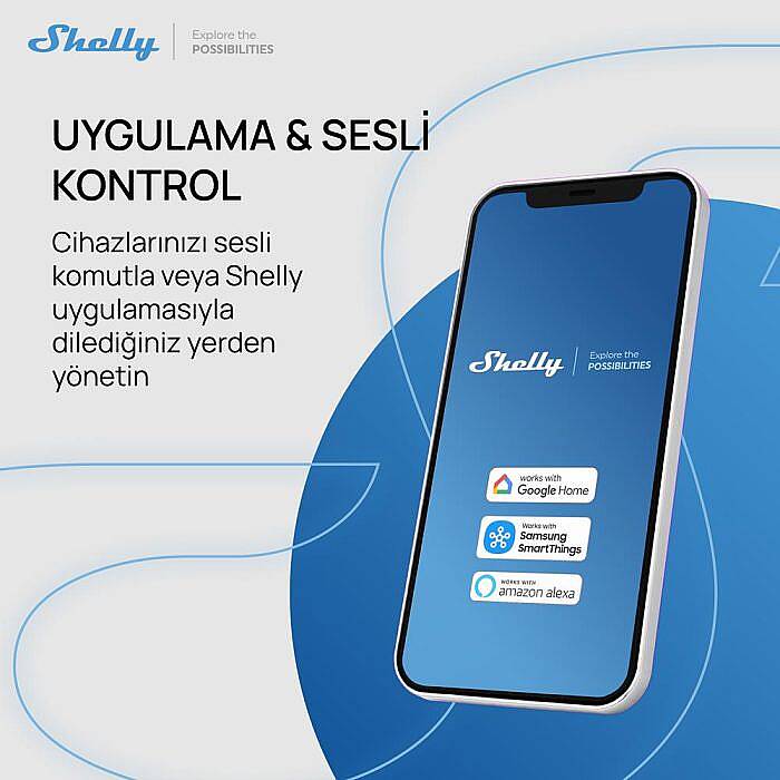 Shelly Plus 2PM Çift Kanal Enerji Ölçer Akıllı Röle - 7