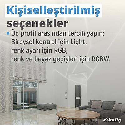 Shelly Plus RGBW PM Akıllı LED Renk ve Parlaklık Kontrol Rölesi - 4