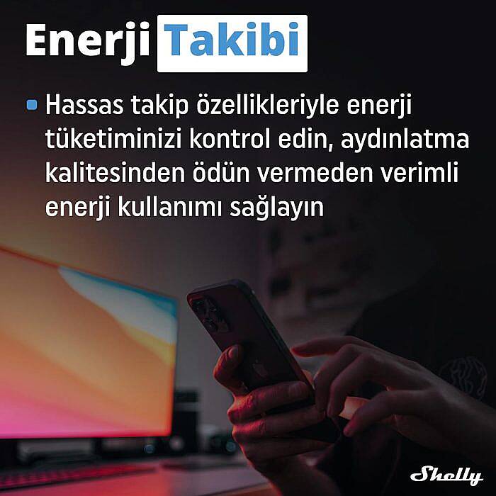 Shelly Plus RGBW PM Akıllı LED Renk ve Parlaklık Kontrol Rölesi - 5