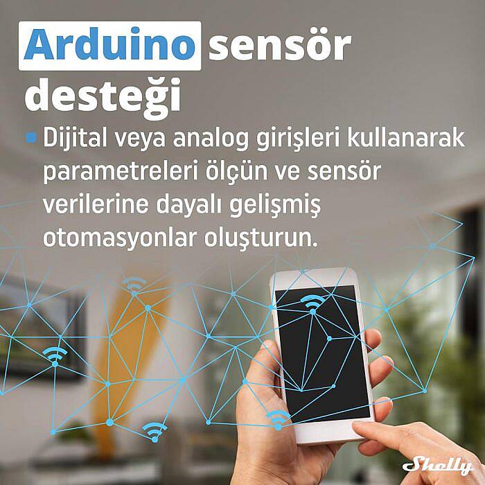 Shelly Plus Uni Evrensel Wi-Fi Giriş Modülü - 4