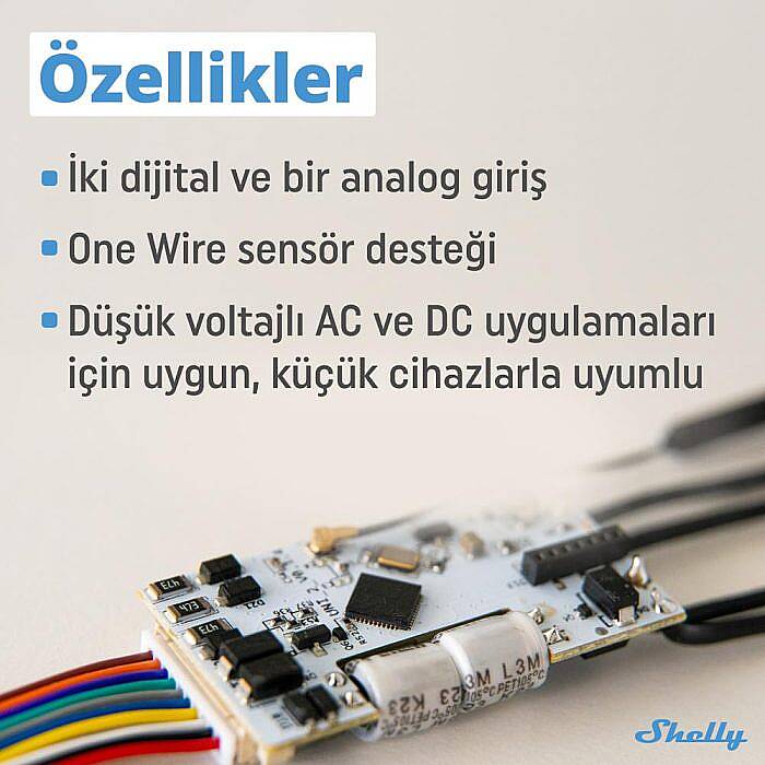 Shelly Plus Uni Evrensel Wi-Fi Giriş Modülü - 6