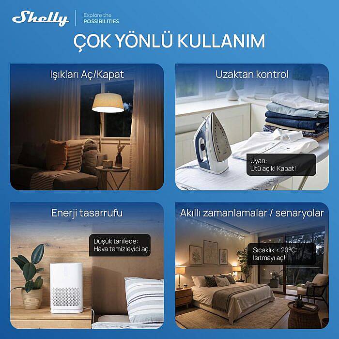 Shelly Power Strip 4 Gen4 Akıllı Çoklu Priz - 12
