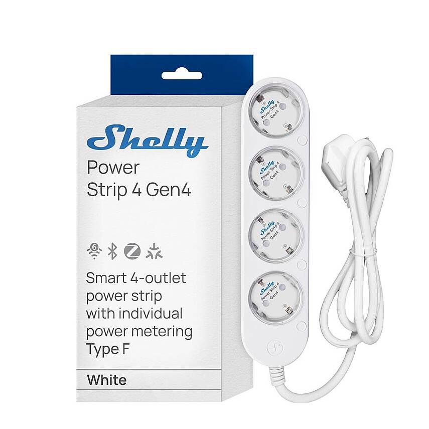 Shelly Power Strip 4 Gen4 Akıllı Çoklu Priz - 8