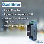 Shelly Pro 2PM DIN Ray 2 Kanal Enerji Ölçer Röle - 3