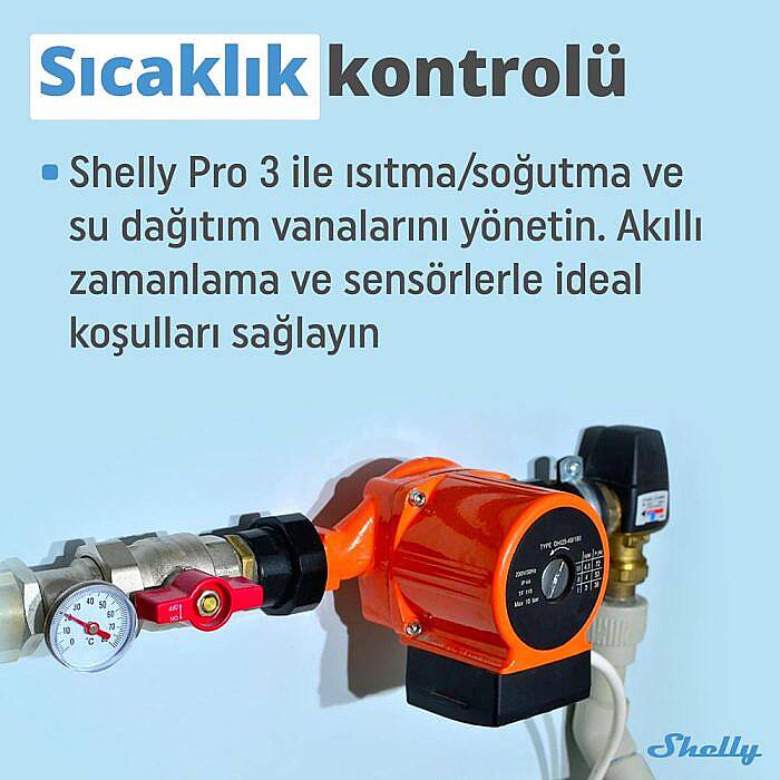 Shelly Pro 3 DIN Ray 3 Kanal Akıllı Röle - 4