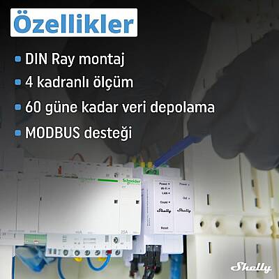 Shelly Pro 3EM 3CT 63 DIN Ray Akıllı 3 Faz Enerji Ölçer - 6