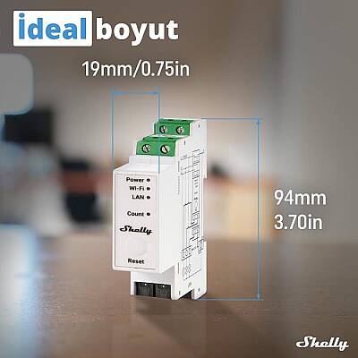 Shelly Pro 3EM 3CT 63 DIN Ray Akıllı 3 Faz Enerji Ölçer - 7