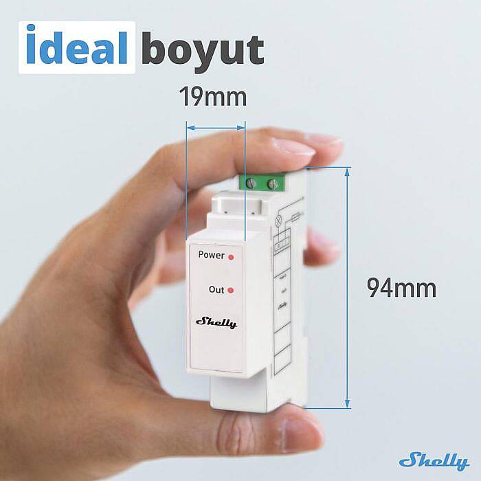 Shelly Pro 3EM Switch Add-on DIN Ray Kontaktör Kontrol Eklentisi - 2
