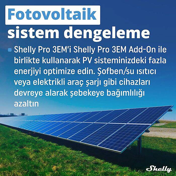 Shelly Pro 3EM Switch Add-on DIN Ray Kontaktör Kontrol Eklentisi - 4