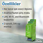 Shelly Pro Dimmer 2PM DIN Ray 2 Kanal Enerji Ölçümlü Akıllı Dimmer - 5