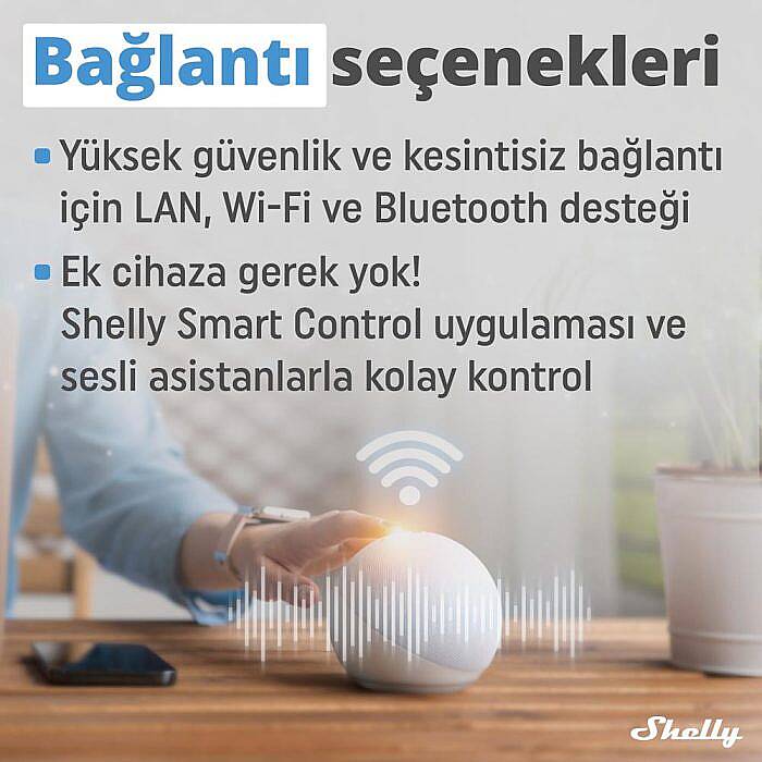 Shelly Pro EM-50 1 Faz Enerji Ölçer - 4