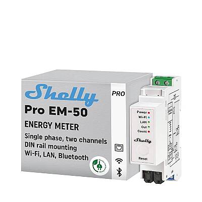 Shelly Pro EM-50 1 Faz Enerji Ölçer