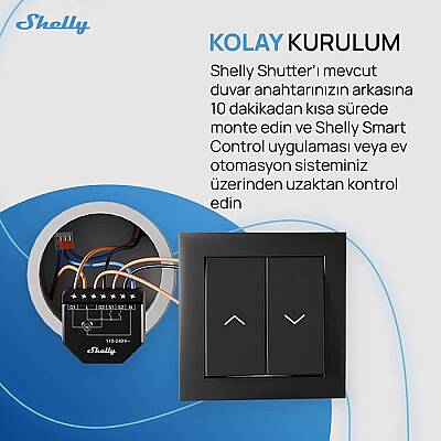 Shelly Shutter Akıllı Panjur Kontrol Rölesi - 6