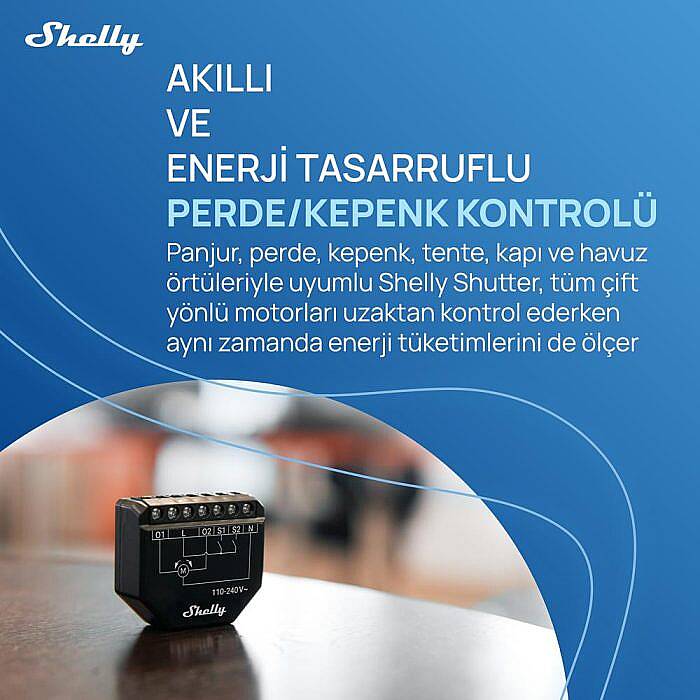 Shelly Shutter Akıllı Panjur Kontrol Rölesi - 8