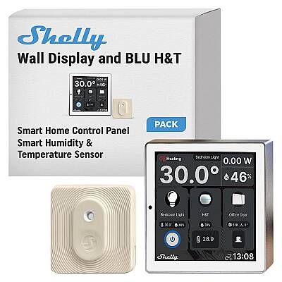 Shelly Wall Display & BLU H&T Beyaz Merkezi Kontrol Panel Seti - 4