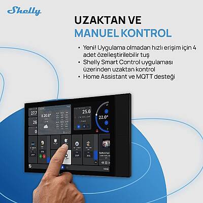 Shelly Wall Display XL Akıllı Ev Kontrol Paneli - 2
