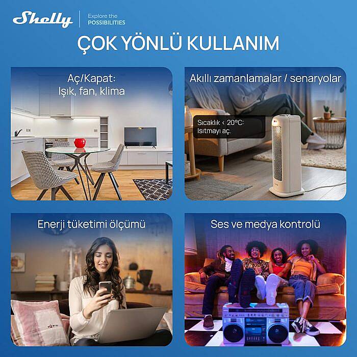 Shelly Wall Display XL Akıllı Ev Kontrol Paneli - 5