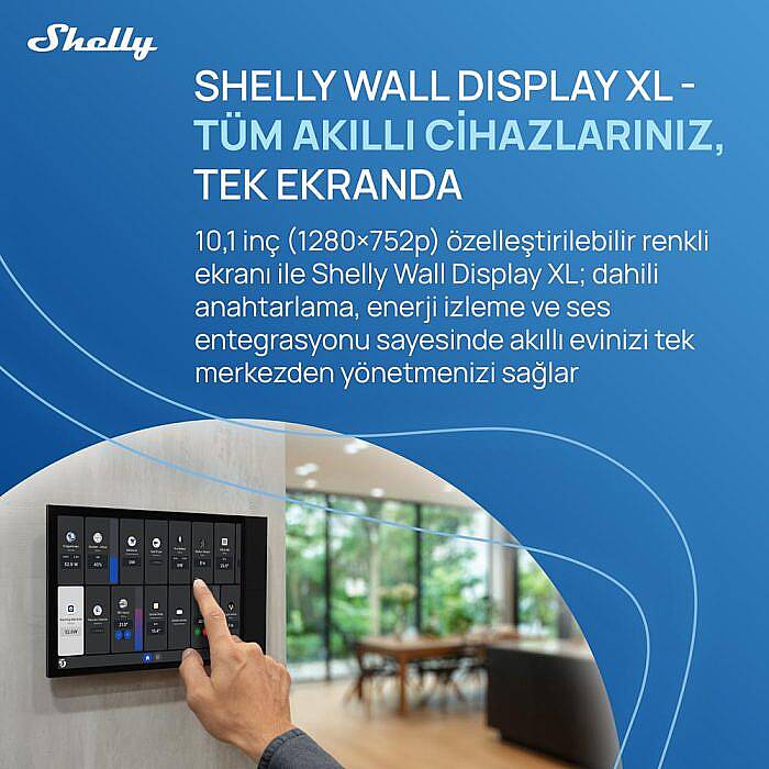 Shelly Wall Display XL Akıllı Ev Kontrol Paneli - 7
