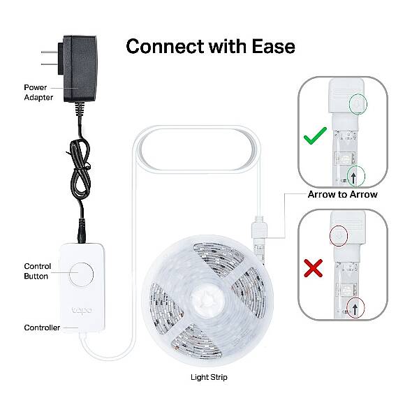 Smart Wi-Fi Light Strip, Multicolor | Tapo L920-5 - 6