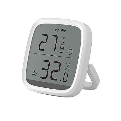 SNZB-02D ZigBee LCD Ekranlı Akıllı Sıcaklık ve Nem Sensörü - 2