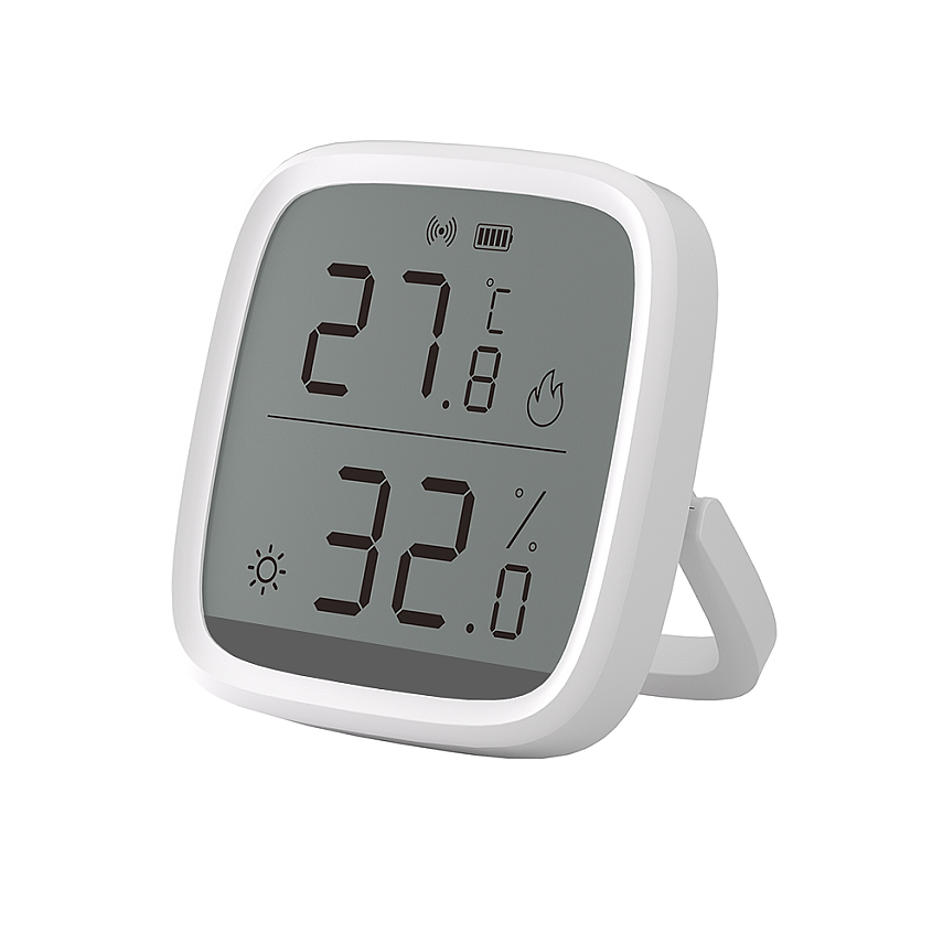 SNZB-02D ZigBee LCD Ekranlı Akıllı Sıcaklık ve Nem Sensörü - 2
