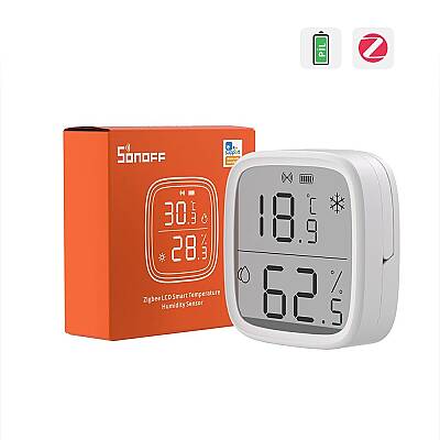 SNZB-02D ZigBee LCD Ekranlı Akıllı Sıcaklık ve Nem Sensörü