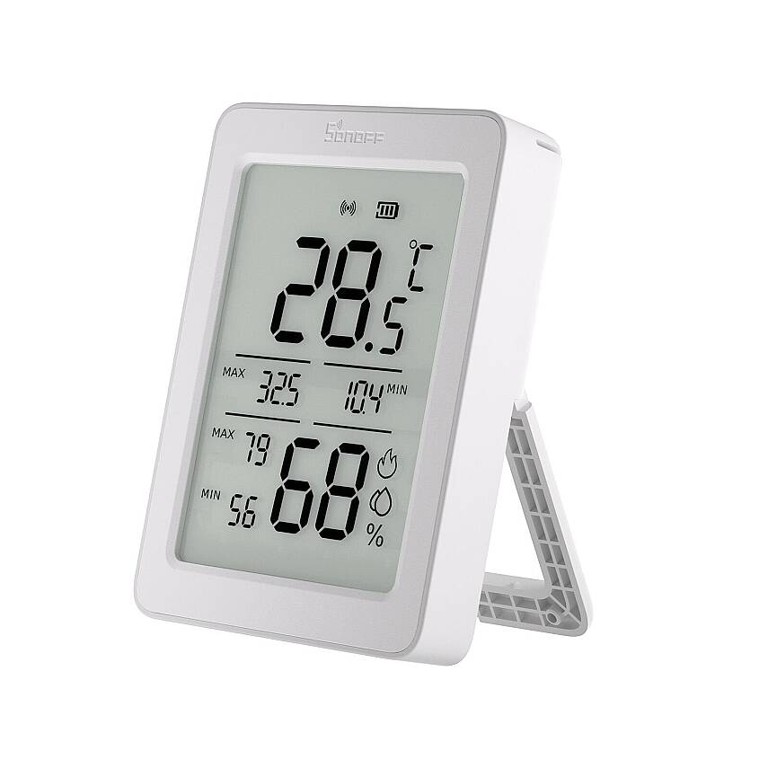 AirGuard LCD Ekranlı Zigbee Akıllı Sıcaklık ve Nem Sensörü | SNZB-02DR2 - 2