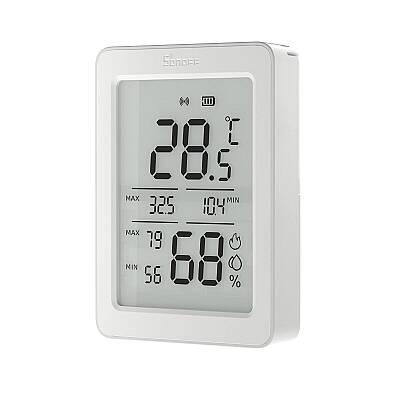 AirGuard LCD Ekranlı Zigbee Akıllı Sıcaklık ve Nem Sensörü | SNZB-02DR2 - 5