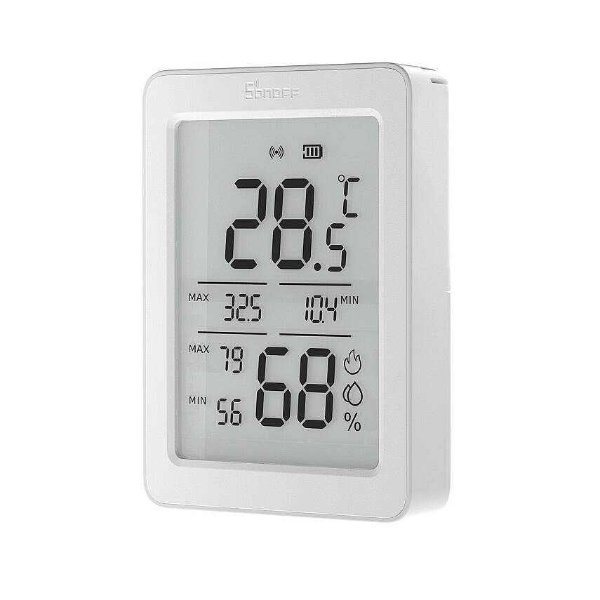 AirGuard LCD Ekranlı Zigbee Akıllı Sıcaklık ve Nem Sensörü | SNZB-02DR2 - 5