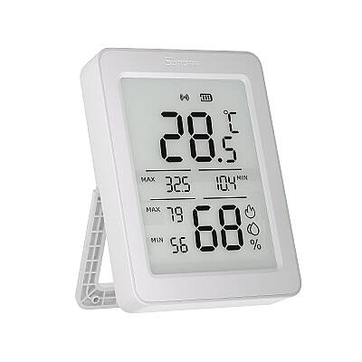 AirGuard LCD Ekranlı Zigbee Akıllı Sıcaklık ve Nem Sensörü | SNZB-02DR2 - 4