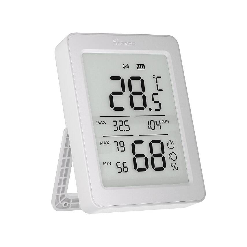 AirGuard LCD Ekranlı Zigbee Akıllı Sıcaklık ve Nem Sensörü | SNZB-02DR2 - 4