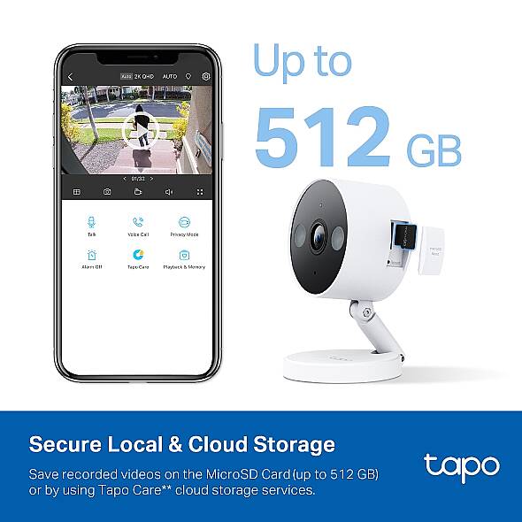 Tapo İç/Dış Mekan Ev Güvenliği Wi-Fi Kamerası | Tapo C120 - 7