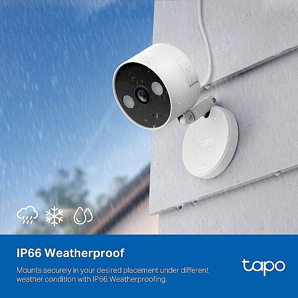 Tapo İç/Dış Mekan Ev Güvenliği Wi-Fi Kamerası | Tapo C120 - 4