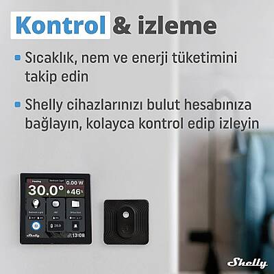 Wall Display & BLU H&T Siyah Merkezi Kontrol Panel Seti - 3